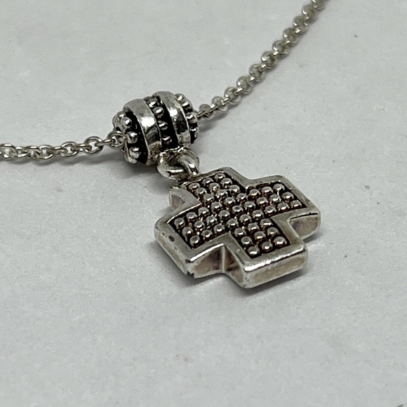 Napier Silverplated Cross Pendant Necklace - Picture 8 of 8